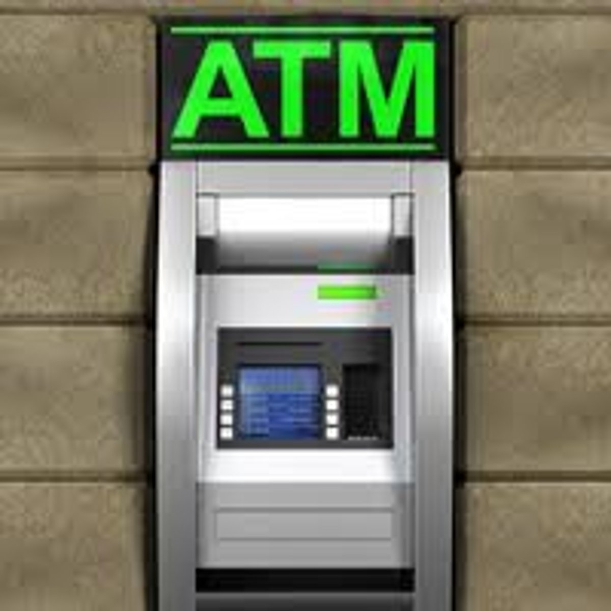 <p>the ATM</p>