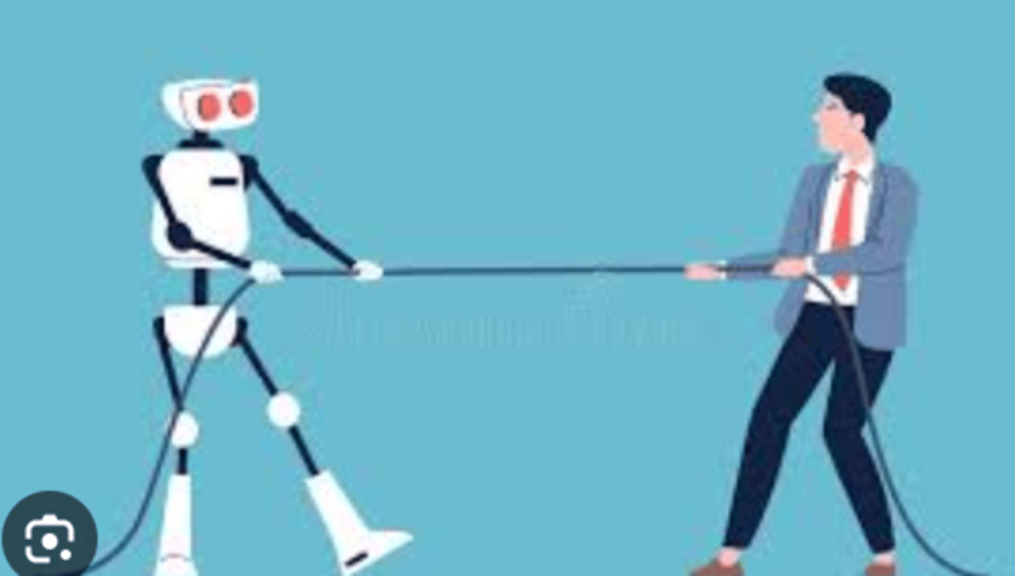 <p>Character vs. Technology</p><p>3 multiple choice options</p>