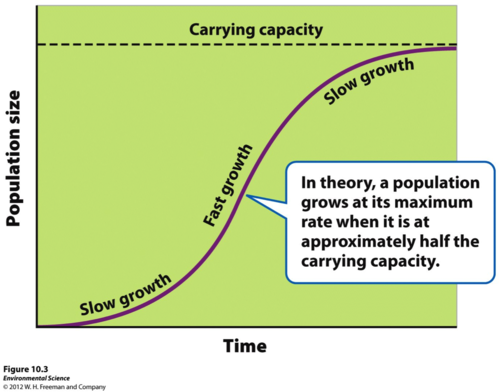 <p>the maximum amount of a renewable resource that can be harvested without compromising the future availability of that resource</p>