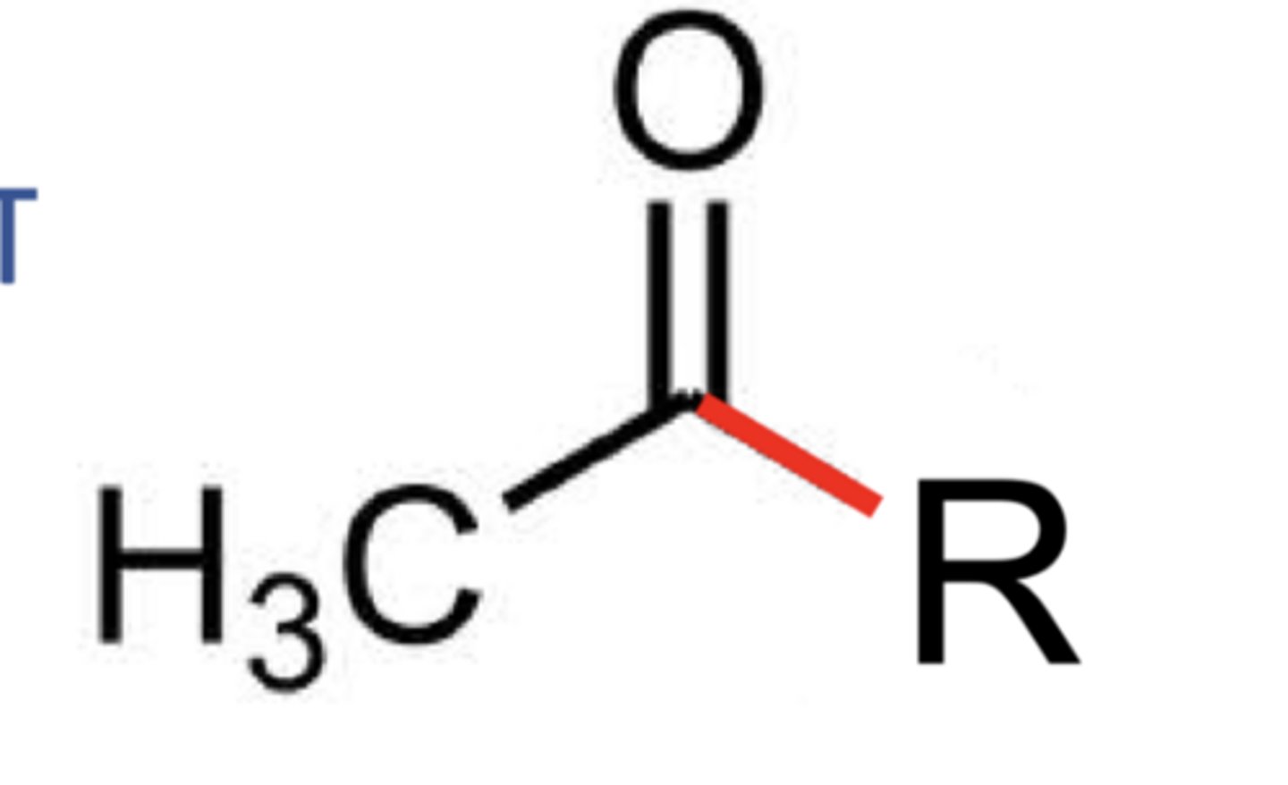 <p>-CH3CO</p><p>-Specific Type of carbonyl</p><p>-talked a lot during metabolism</p>