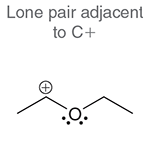 <p>Lone Pair Adjacent to C+ (arrow:movement)</p>