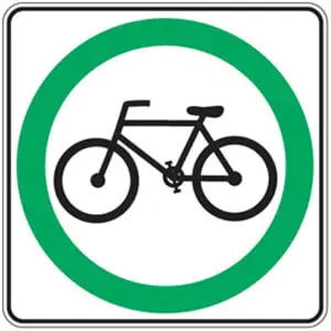 <p>bicycles are permitted</p>