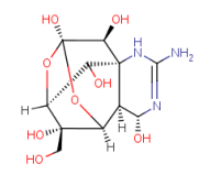 <p>An extremely potent toxin found in the skin, liver, and sex organs of some fish like puffer fish and toadfish. This toxin works by blocking sodium channels, which inhibits motor neuron activity and leads to paralysis. No mechanisms can prevent this toxicity.</p>