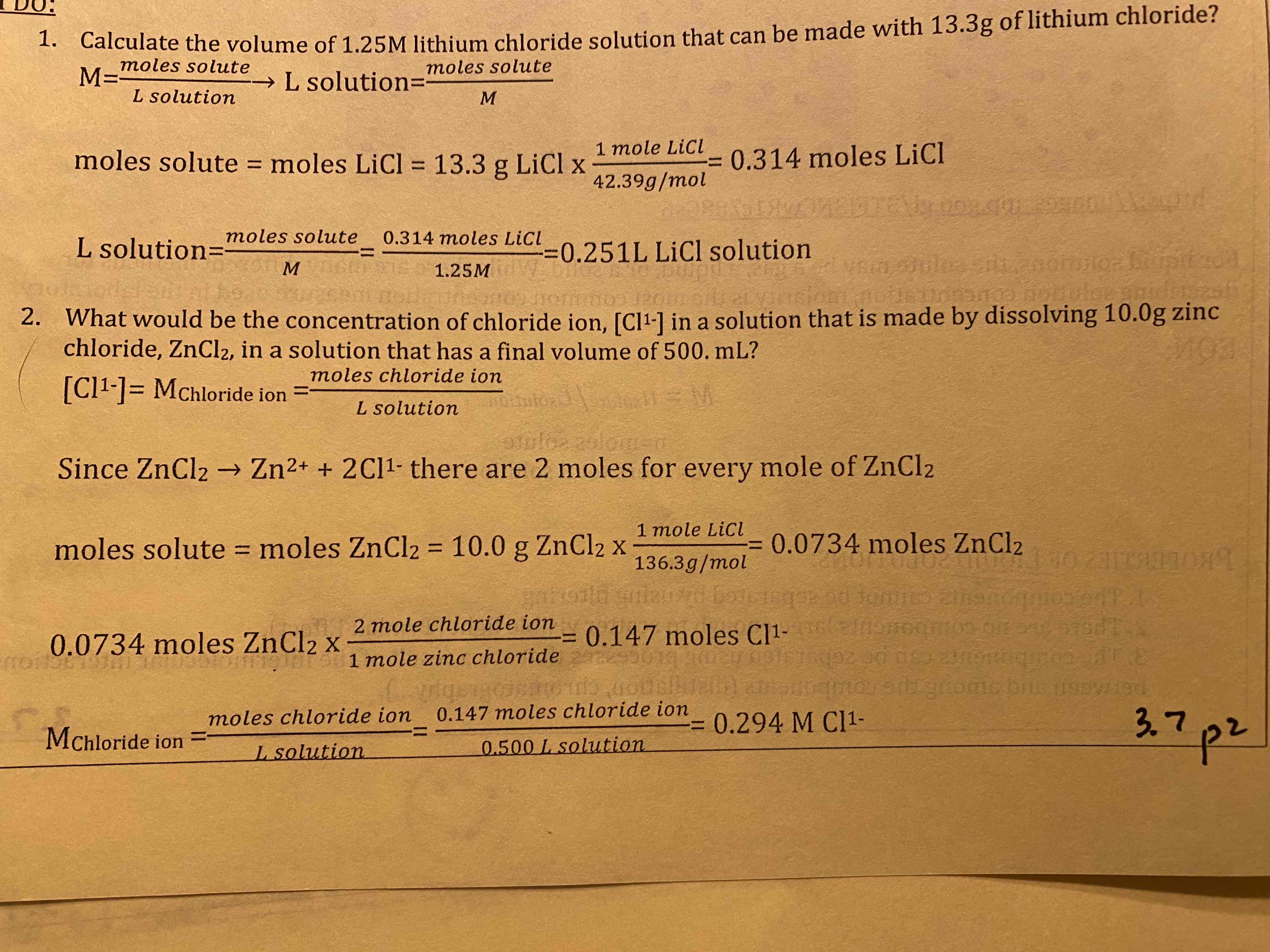 <p>0.294 M Cl1-</p>