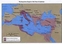 <p>Historians&apos; name for the eastern portion of the Roman Empire from the fourth century onward, taken from &apos;Byzantion,&apos; an early name for Constantinople, the Byzantine capital city. The empire fell to the Ottomans in 1453.</p>