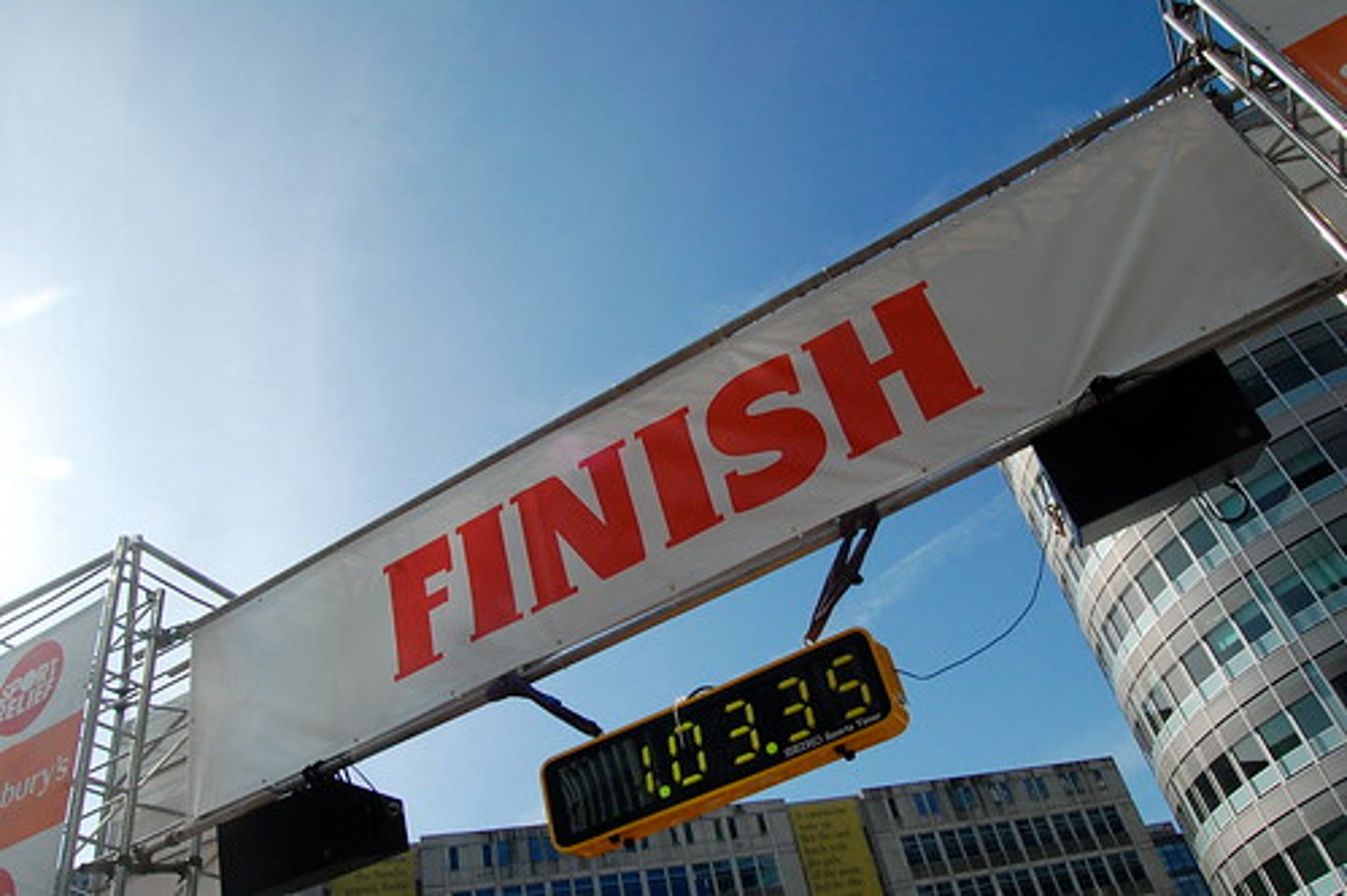 <p>to finish</p>