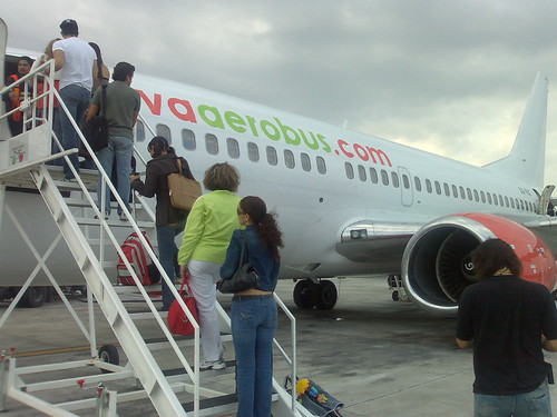 <p>to board</p>