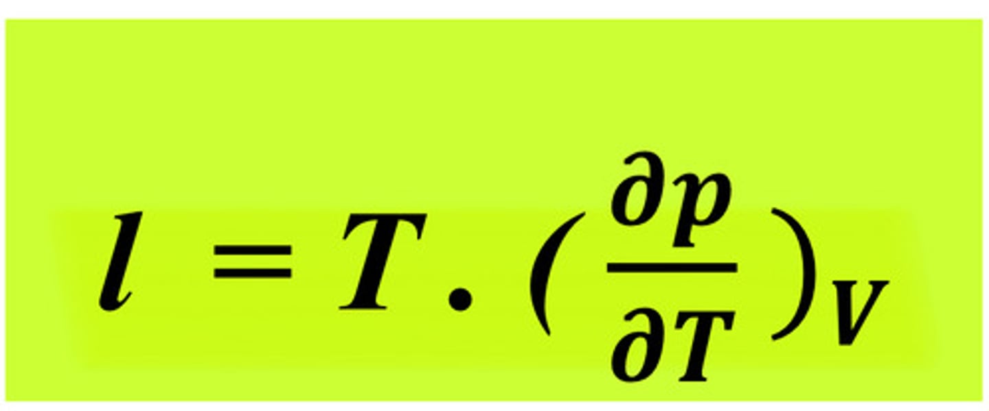 <p>l = coefficient de chaleur latente de dilatation (en Pa) <br>=> grandeur intensive</p>
