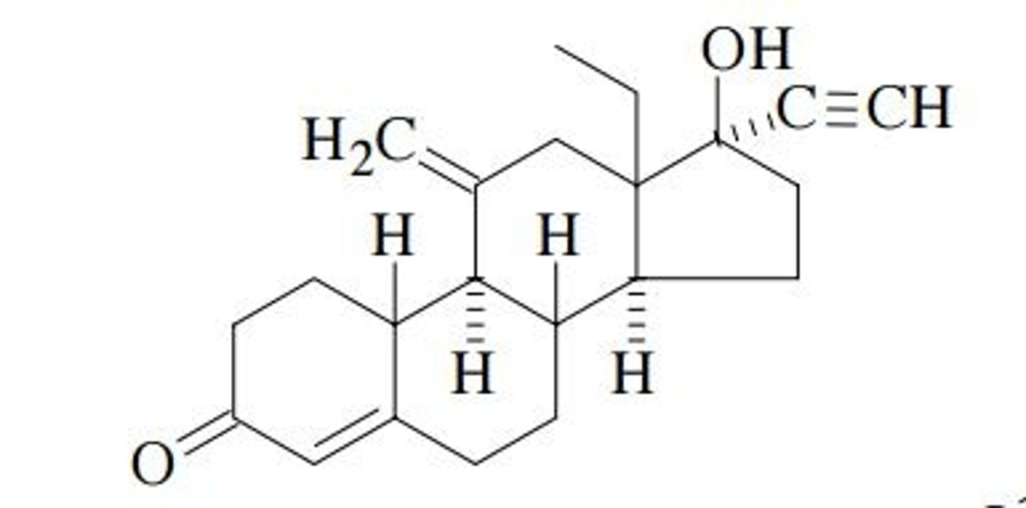 <p><strong>Brand: </strong>NuvaRing</p><p><strong>Class: </strong>Contraceptive</p><p><strong>MOA: </strong>Combination contraceptives suppress follicle-stimulating hormone (FSH) and luteinizing hormone (LH) to inhibit ovulation.</p>