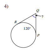 <p>Secant - Tangent (OUTSIDE ANGLE)</p>