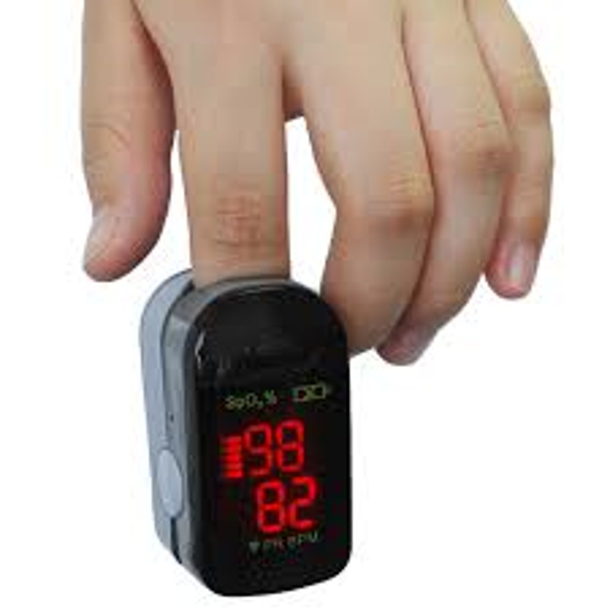 <p>detect a person's oxygen saturation level and pulse</p>