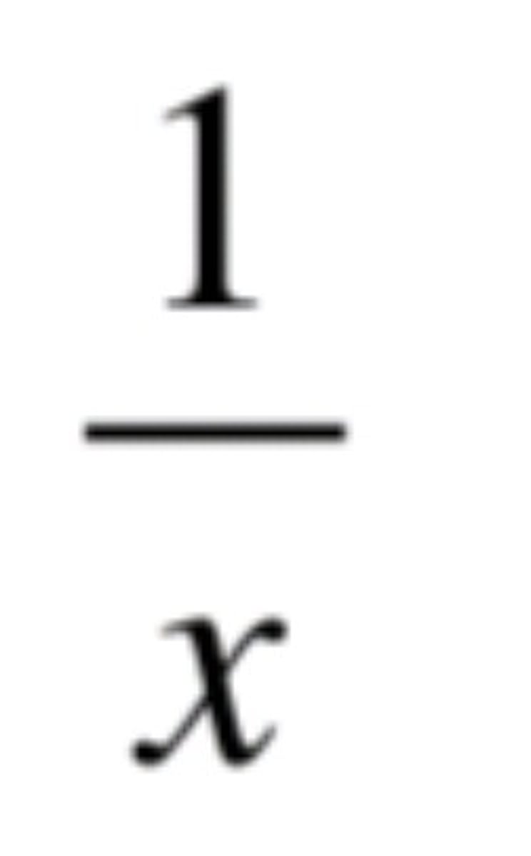 <p>1/x</p>