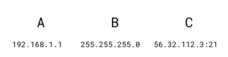 <p>Which is a socket address?</p>