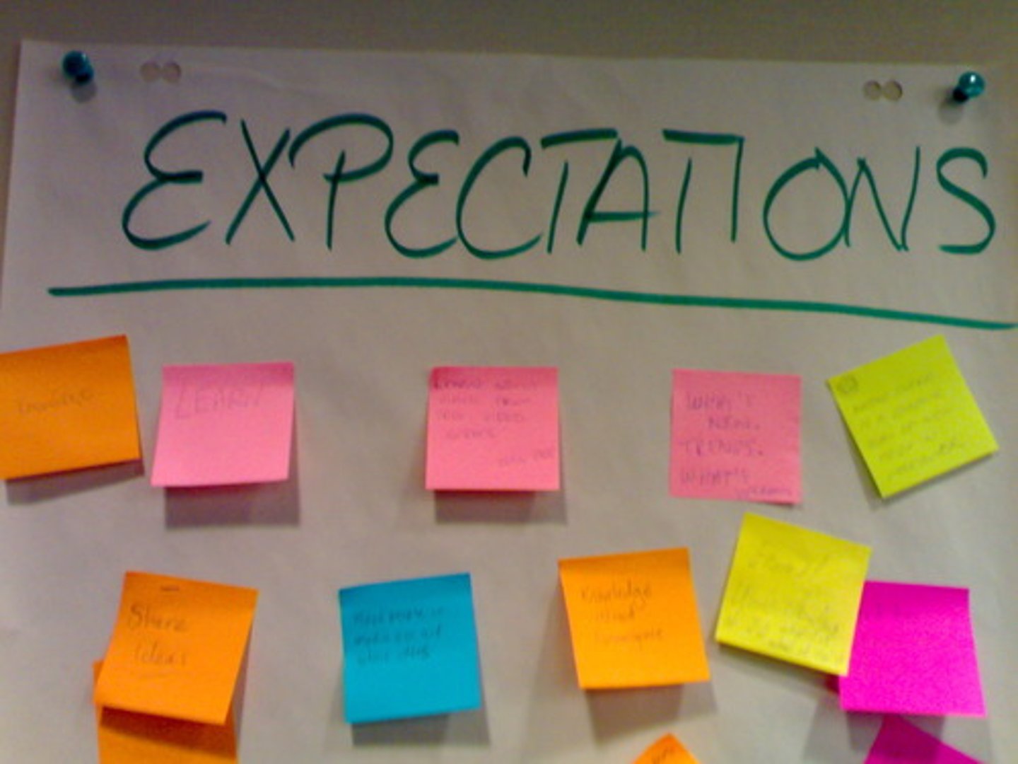 <p>to expect</p>
