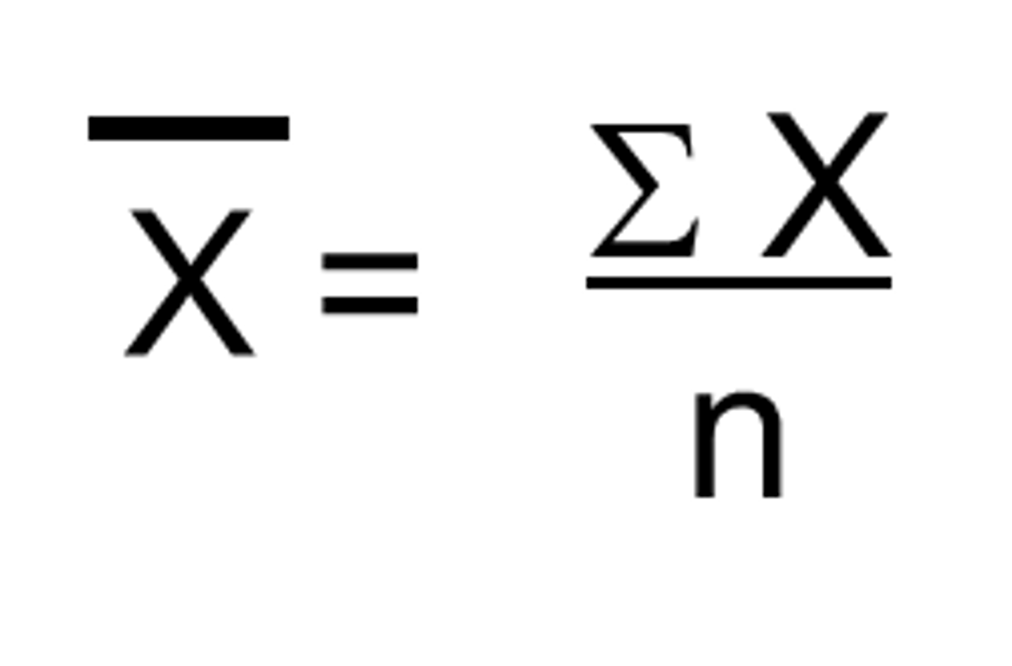 <p>The mean is the sum of all the values divided by the number of values in the set.</p>