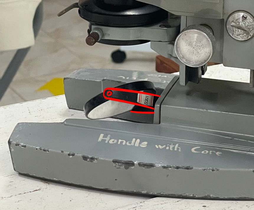 <p>Identify the microscope part</p>