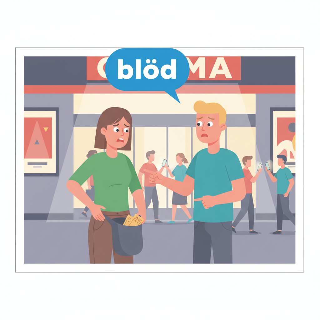 <p><strong>Anna:</strong> Oh nein! Ich habe mein Handy zu Hause vergessen. <strong>(Oh no! I forgot my phone at home.)</strong></p><p><strong>Felix:</strong> Das ist blöd. Wir brauchen es für die Tickets. <strong>(That's annoying. We need it for the tickets.)</strong></p>