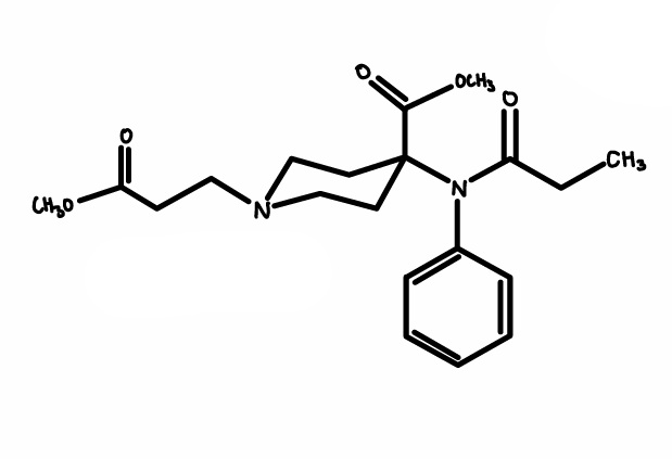 <p>80x as potent as morphine</p><p>onset = 1-5 minutes</p><p>recovery = 3-5 minutes</p><p>elimination independent of hepatic metabolism or renal excretion - by esterases in plasma</p><p>soft drug</p>