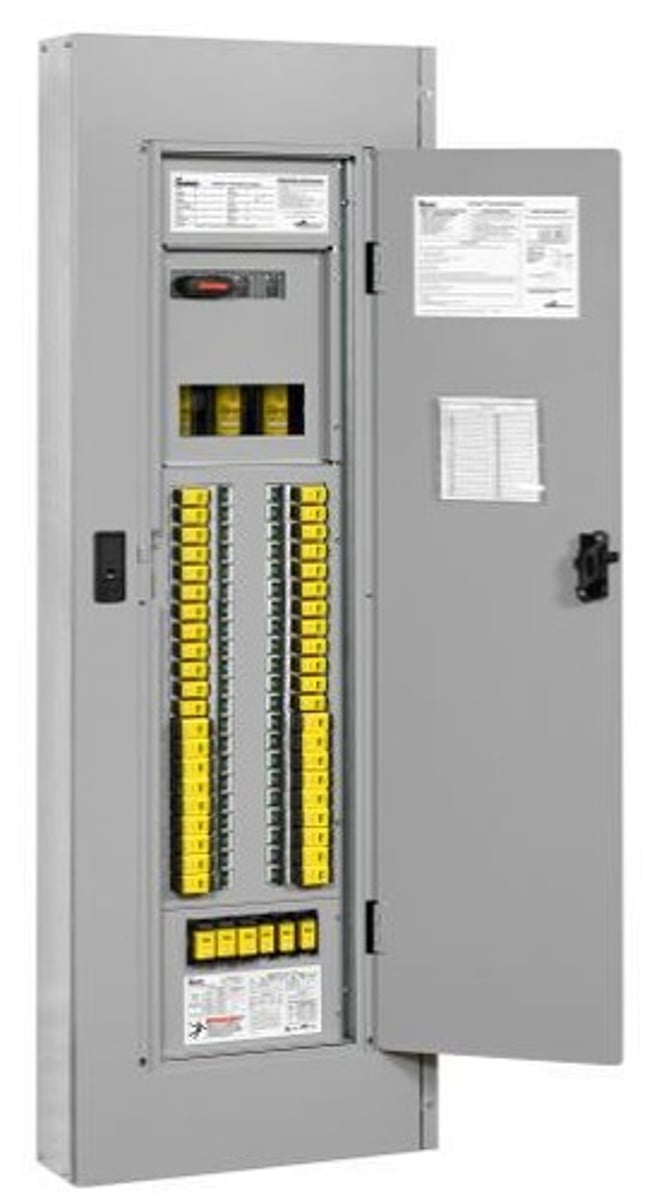 <p>Also known as electric panels and load centers. Panelboards consist of a metal cabinet containing overcurrent protective devices and other devices.</p>