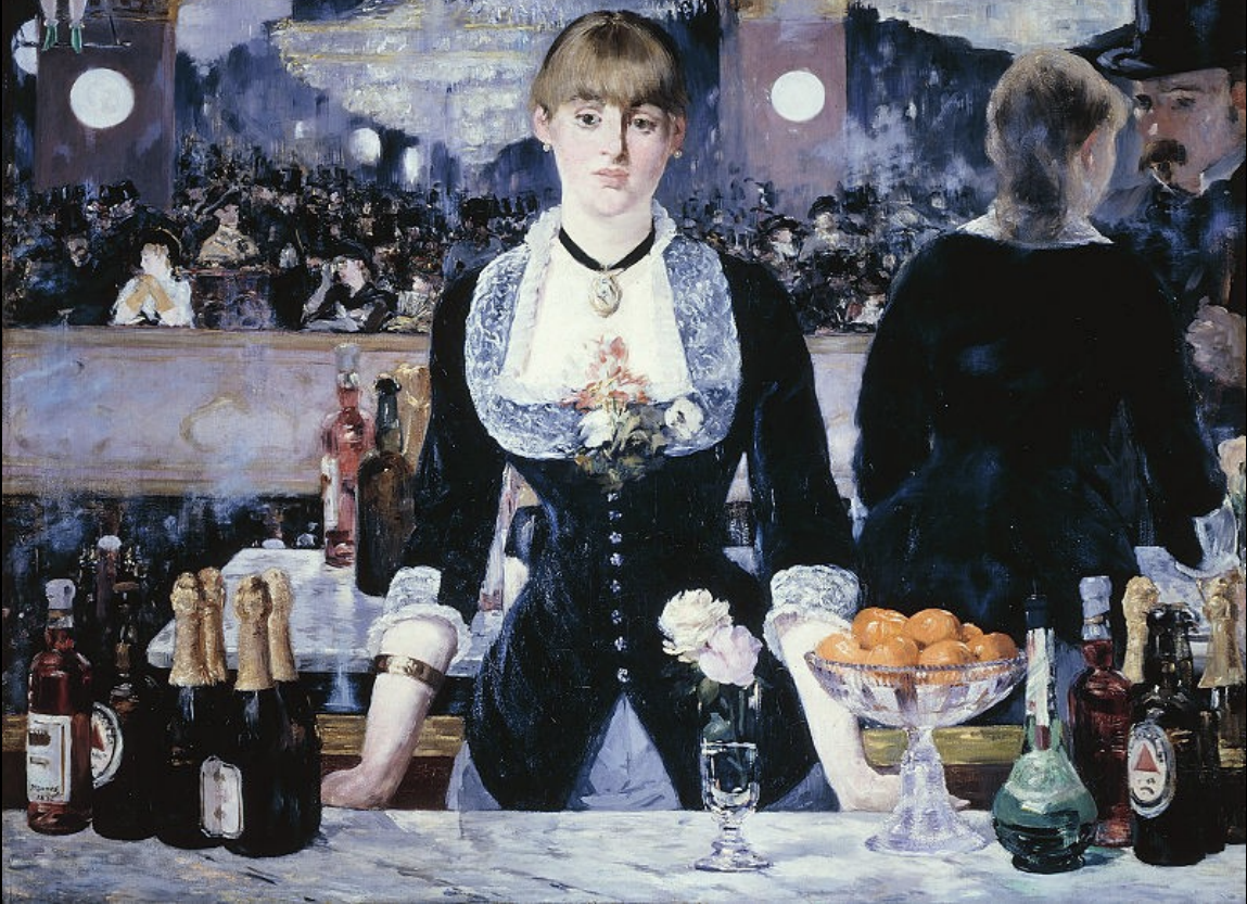 <p>Édouard Manet, <em>Bar at the Folies-Bergère</em>, 1882. Oil on Canvas.</p>