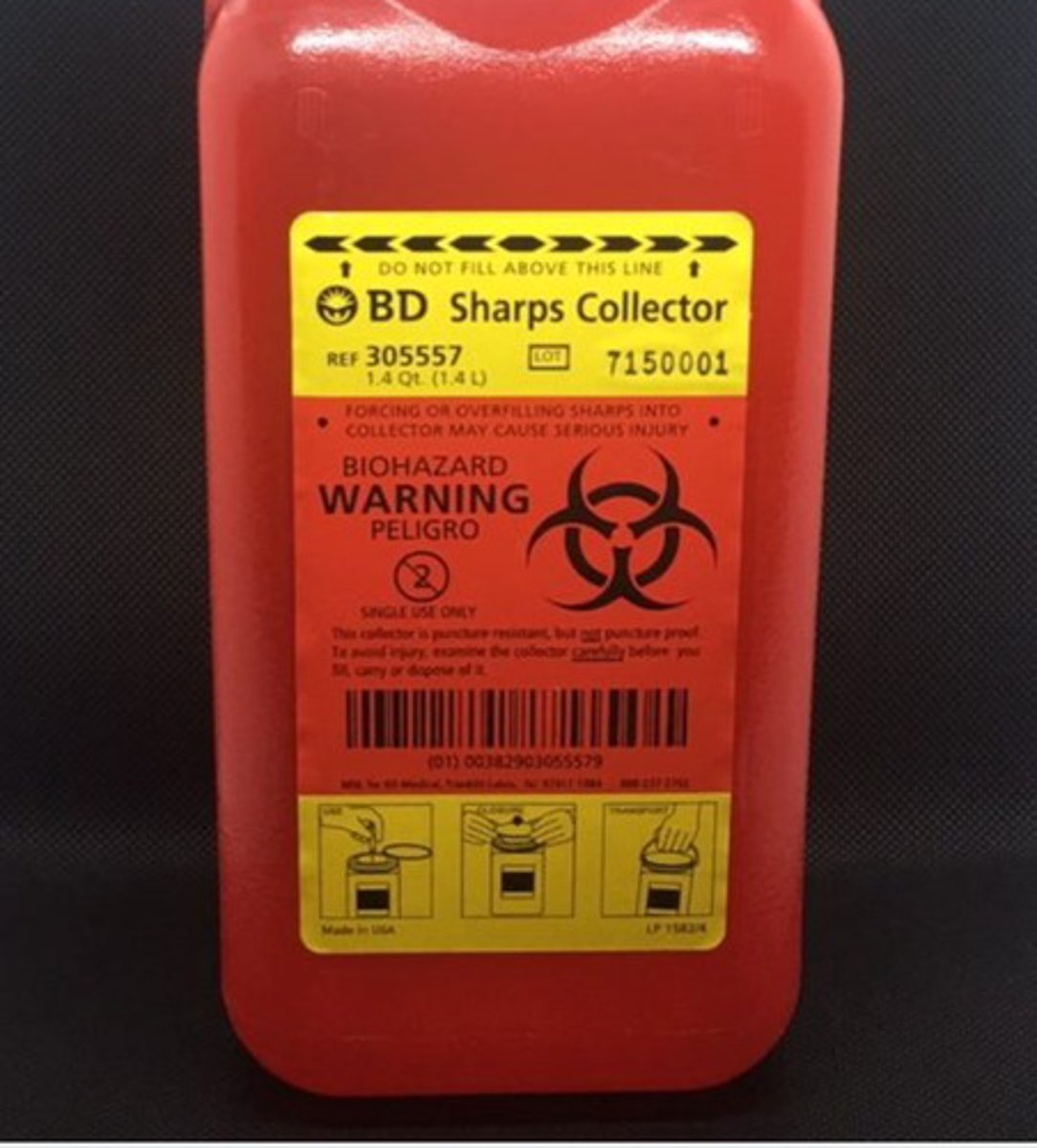 <p>Any contaminated object that can penetrate the skin including, but not limited to, needles, scalpels, broken glass, and exposed ends of wires.</p>