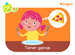 <p>tener ganas de (2)</p>