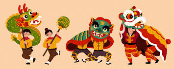 <p>dragon and lion dance</p>