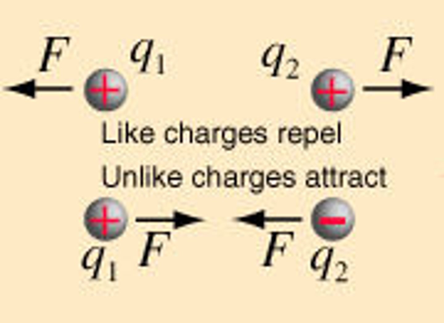 <p>the force between objects caused by their electric charges. Governed by Coulomb's Law</p><p>Measured in: Newton's (N)</p>