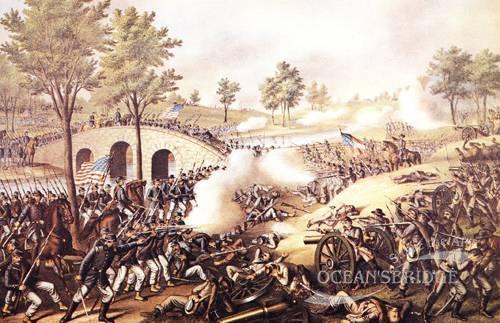 <p>A battle near a sluggish little creek, it proved to be the bloodiest single day battle in American History with over 26,000 lives lost in that single day. Prevented an Confederate invasion of Maryland.</p>