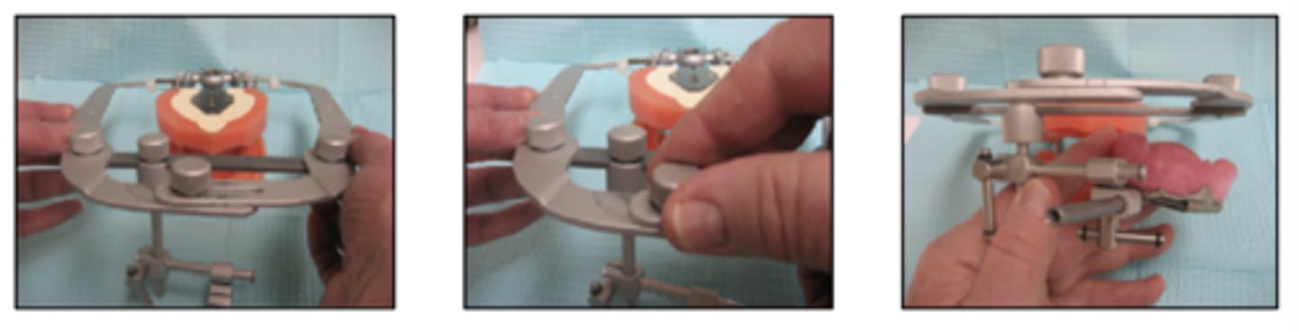 <p>What must be done before sliding the bite fork shaft into the open toggle?</p>