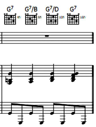 <p>Dominant <strong>pedal </strong>at the start.</p><p><strong>G Gsus4 G G7 </strong>- three different types of a G major chord - builds <strong>tension </strong>at the end of the intro.</p>