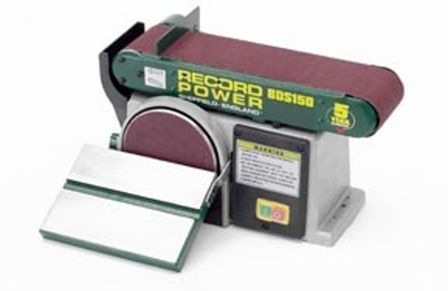 <p>A power sander with a 12" sanding disc for sanding wood or metal.</p>