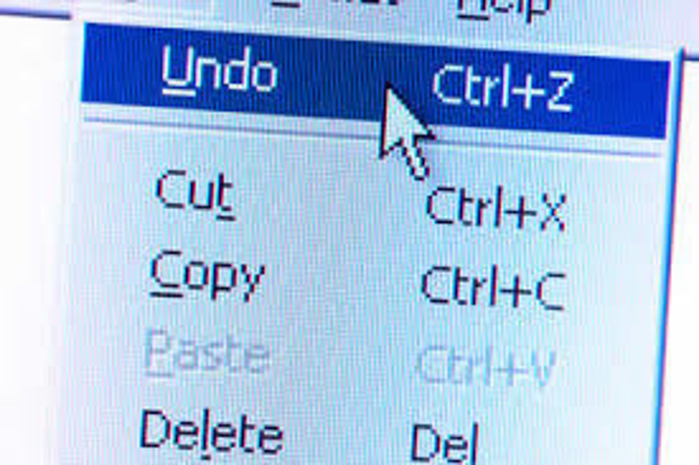 <p>(n) quay lại <br>= Ctrl + Z</p>