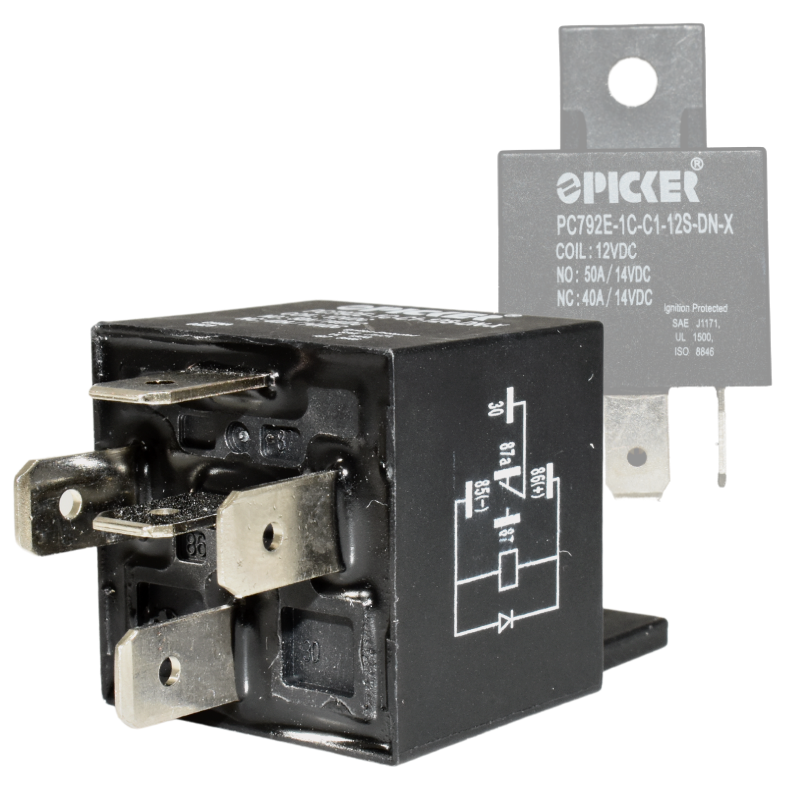 <ul><li><p>Electrically operated switch</p></li><li><p>Allows a small, low current/amp dash switch to control another high current amp circuit from a distant point.</p></li><li><p>Allows vary small wires to be used behind the dash, while large wires may be needed in the relay-operated circuit. </p></li></ul><p></p>
