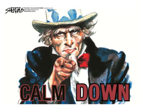 to calm down