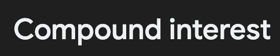 <p>The formula for compounding interest is:</p>