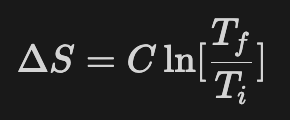 <p>It assumes C is the same across the different temperatures </p>