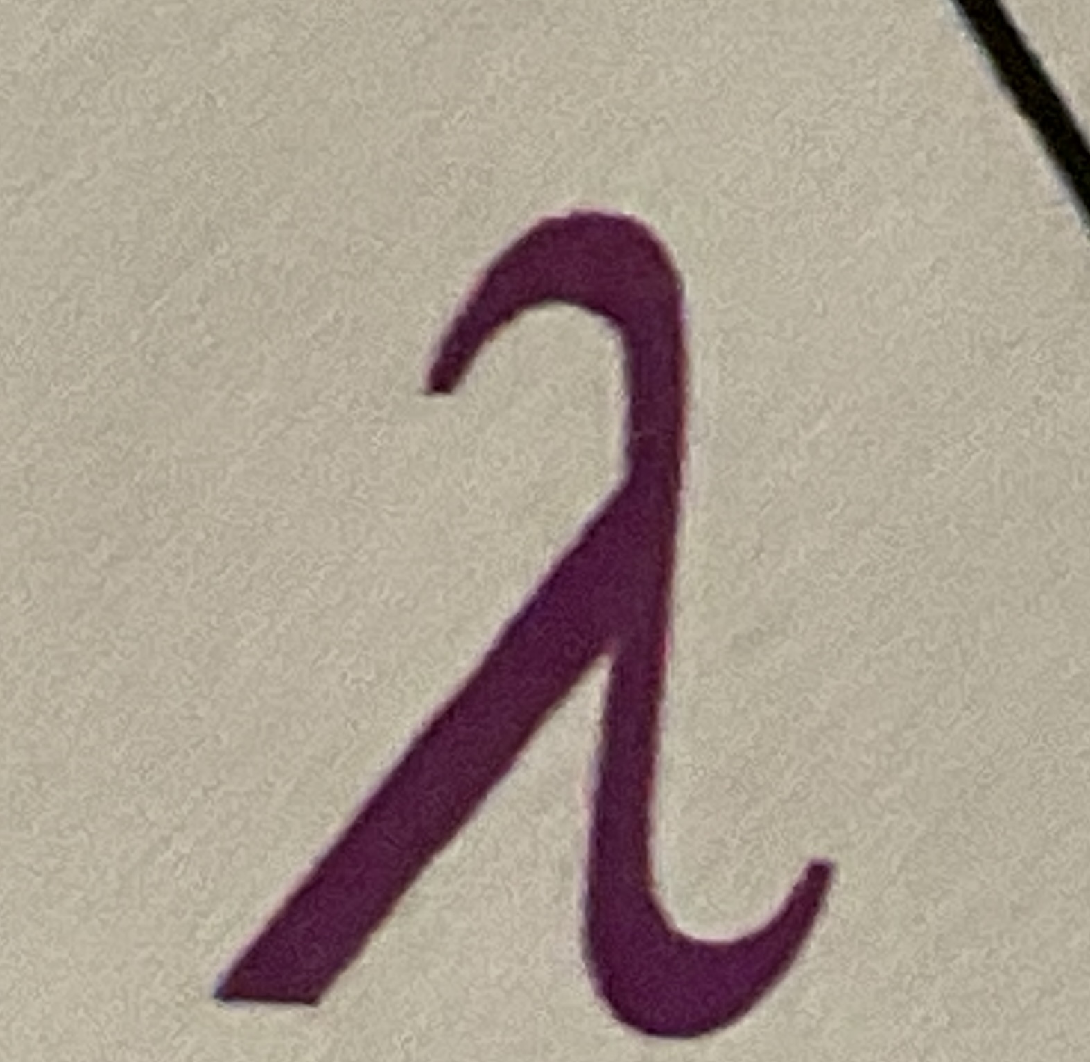 <p>The symbol for wavelength is</p>