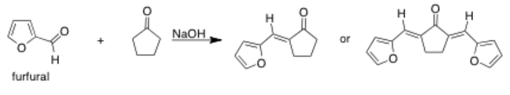 <p>What is the mechanism of the reaction of cyclopentanone with furfural and NaOH?</p>