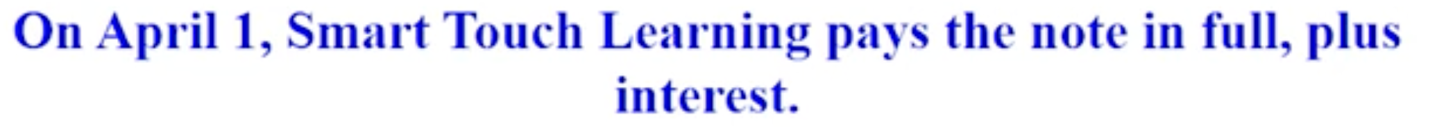 Ex on both notes payable and interest payable