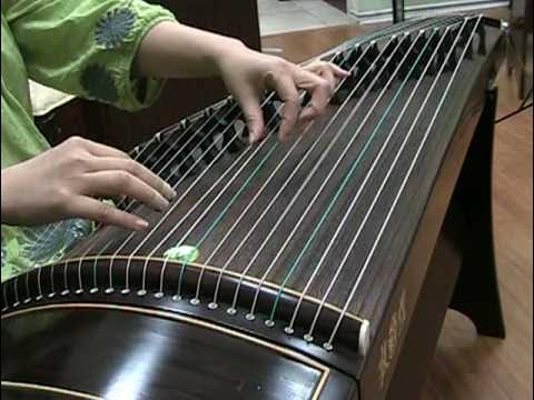 <p>Chinese zither</p><p>Plucked with finger picks</p><p>Pitch bends</p>