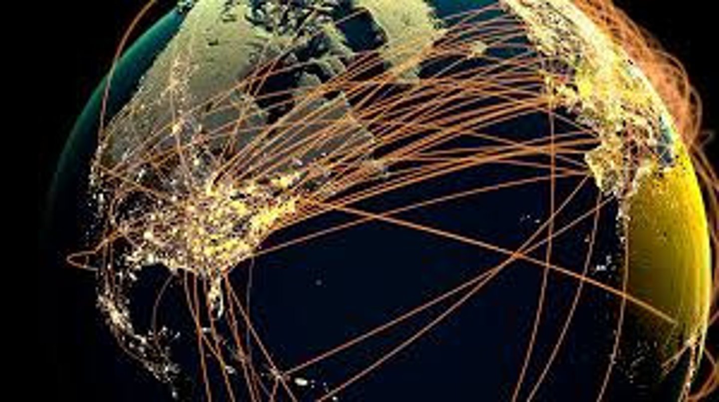 <p>Actions or processes that involve the entire world and result in making something worldwide in scope.</p>