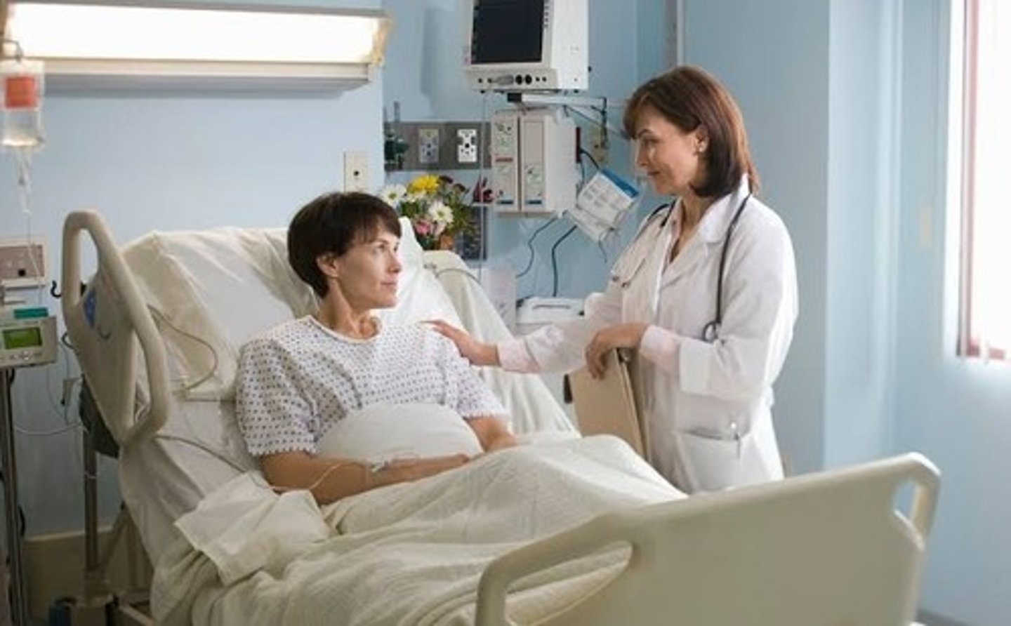 <p>to be hospitalized</p>