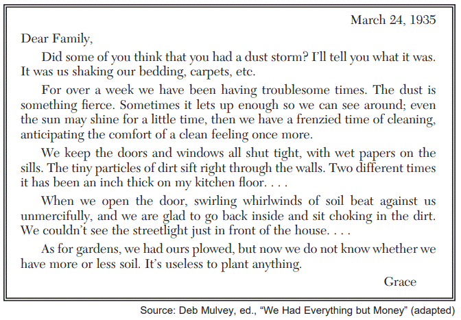<p>What was one impact of the situation described in this letter?</p>