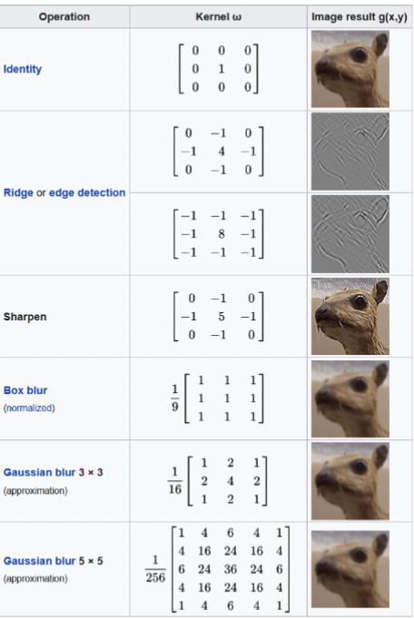 <p>An array of pixels is filtered by convolution with this . The contents of this dictate the effect of the filter. Filters alter pixel numerical values and can change the total intensity, or even the histogram</p>