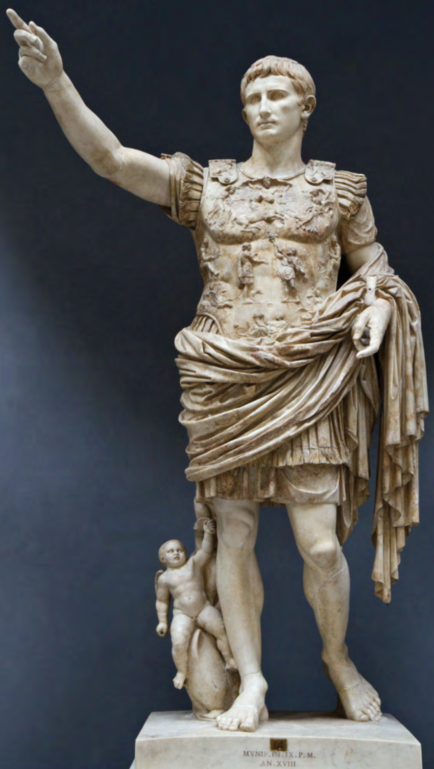 <h3 collapsed="false"><span style="color: blue"><mark data-color="blue">43. Augustus of Prima Porta</mark></span></h3><ul><li><p>When was it <strong>created</strong>?</p></li><li><p>During what <strong>period</strong> was it created?</p></li><li><p><strong>Where</strong> was it originally located?</p></li><li><p>What <strong>culture</strong> made it?</p></li><li><p>What <strong>medium</strong> was used?</p></li><li><p>What was the <strong>function</strong>?</p></li></ul>