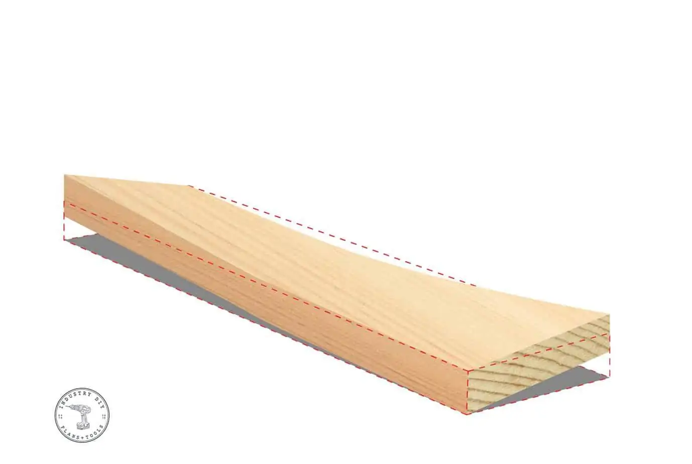 <p>a distortion in which the two ends do not lie on the same plane</p>