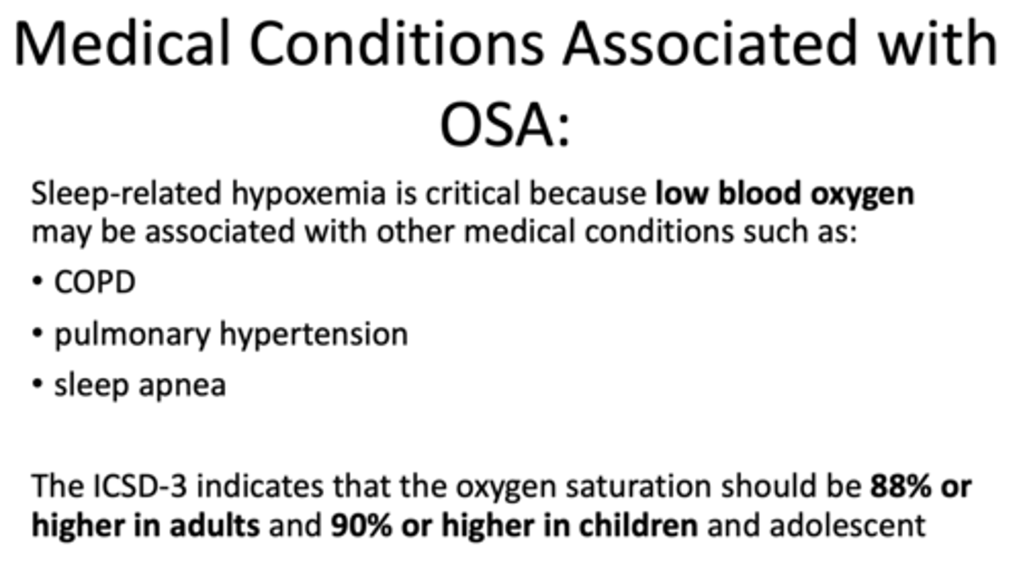 <p>- COPD</p><p>- Pulmonary hypertension</p><p>- Sleep apnea</p>