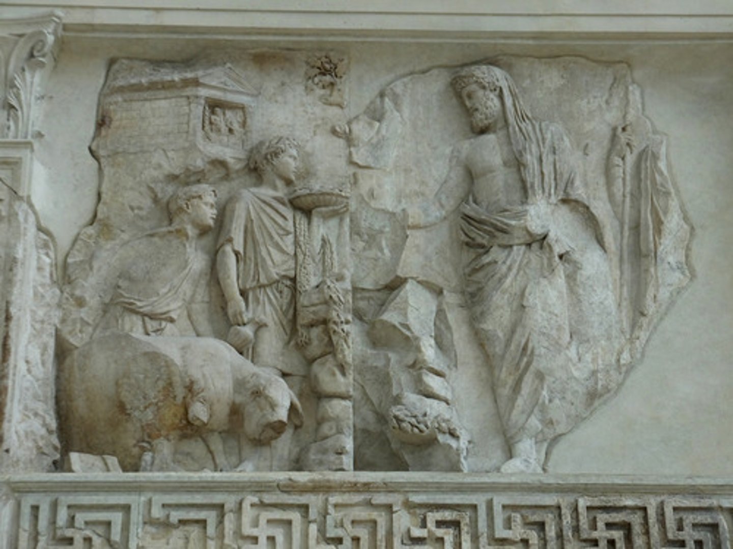 <p>Aeneas sacrificing to the gods</p>