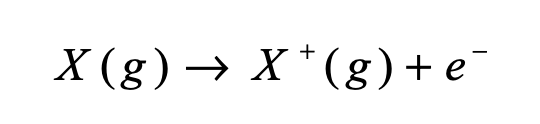 <p>Ionization energy is the energy (kJ/mol) required to remove one (mole) ELECTRON(s) from one (mole) ISOLATED, GASEOUS atoms(s)/ion(s) </p>